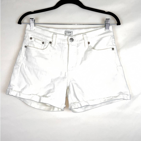 Chic J. Crew Women White Jeans Shorts 26 - Picture 3 of 5